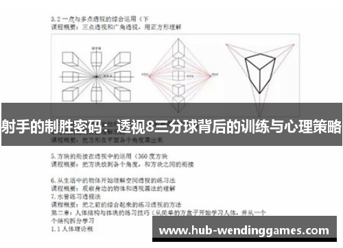 射手的制胜密码：透视8三分球背后的训练与心理策略